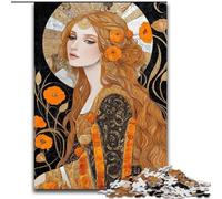 Jigsaw Puzzles for Adults 1000 Piece Puzzle Beautiful Golden Girl, Educational Toys for Is Ideal As A Gift for The Whole Family for And 14 Years Old (Size 26x38cm)