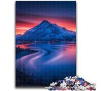Jigsaw Puzzles for Adults 1000 Piece Puzzle Beautiful Mountains And Lakes Help The Brain Exercise Addictive Toys to Cultivate Patience Perfect Decoration 26x38cm