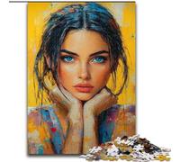 Jigsaw Puzzles for Adults 1000 Piece Puzzle Beautiful Woman, Educational Toys for Is Ideal As A Gift for The Whole Family for And 14 Years Old (Size 26x38cm)