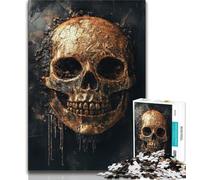 Jigsaw Puzzles for Adults 1000 Piece Puzzle Bitcoin Skeleton,Help The Brain Exercise Addictive Toys to Cultivate Patience Artists Collection,Fine Art (38x26cm)