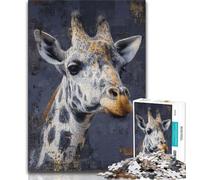 Jigsaw Puzzles for Adults 1000 Piece Puzzle Black And Gold Giraffe,Family Activity Fun at Home Activities,Birthday Present,Travel Gifts (38x26cm)