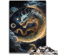 Jigsaw Puzzles for Adults 1000 Piece Puzzle Brave Dragon Educational Family Game Deal As Gifts for The Whole Family for And Age 14 Years Up 26x38cm