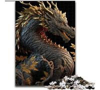 Jigsaw Puzzles for Adults 1000 Piece Puzzle Brave Dragon, Help The Brain Exercise Addictive Toys to Cultivate Patience Enhance Memory (Size 26x38cm)