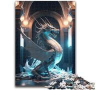 Jigsaw Puzzles for Adults 1000 Piece Puzzle Brave Dragon Stress Reliever Difficult Challenge Is Ideal As Gifts for The Whole Family 38x26cm