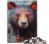 Jigsaw Puzzles for Adults 1000 Piece Puzzle Brown Bear for And from 14 Years And over Play Toys Because It Is Ideal As A Gift for The Whole Family 50x75cm