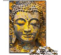 Jigsaw Puzzles for Adults 1000 Piece Puzzle Buddha Oil Painting, Toys Educational Games Stress Relieving Parent-child Interaction (Size 50x75cm)