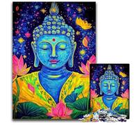 Jigsaw Puzzles for Adults 1000 Piece Puzzle Buddha Statues Wooden Jigsaw Puzzles Perfect for Christmas, Halloween, Easter, New Year 50X75CM