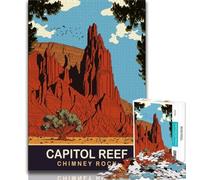 Jigsaw Puzzles for Adults 1000 Piece Puzzle Capital Reef National Park, Family Challenge Toys,Enhance Love between Couples for Ages 14+ 38x26cm