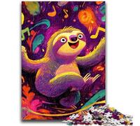 Jigsaw Puzzles for Adults 1000 Piece Puzzle Cartoon Sloth for And from 14 Years And over Play Toys Because It Is Ideal As A Gift for The Whole Family 26x38cm