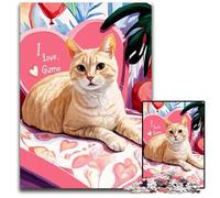 Jigsaw Puzzles for Adults 1000 Piece Puzzle Cat Lying on The Sofa Cardboard Puzzles for Home Decoration Gifts, Family Challenging Toy Perfect for Game Nights 26X38CM