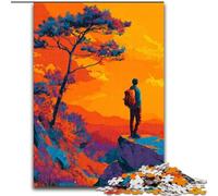 Jigsaw Puzzles for Adults 1000 Piece Puzzle Climbers at Sunset, Help The Brain Exercise Addictive Toys to Cultivate Patience Enhance Memory (Size 50x75cm)