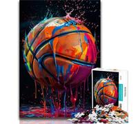 Jigsaw Puzzles for Adults 1000 Piece Puzzle Colorful Basketball,Challenging Game And Family Play Birthday Present,Gifts,Wall Art (38x26cm)