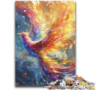 Jigsaw Puzzles for Adults 1000 Piece Puzzle Colourful Fantasy Phoenix for And from 14 Years And over Play Toys Because It Is Ideal As A Gift for The Whole Family 26x38cm