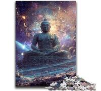 Jigsaw Puzzles for Adults 1000 Piece Puzzle Cosmic Buddha Statue Educational Family Game Deal As Gifts for The Whole Family for And Age 14 Years Up 50x75cm