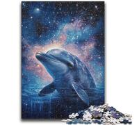 Jigsaw Puzzles for Adults 1000 Piece Puzzle Cosmic Dolphin for And from 14 Years And over Play Toys Because It Is Ideal As A Gift for The Whole Family 26x38cm