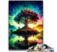 Jigsaw Puzzles for Adults 1000 Piece Puzzle Cosmic Tree of Life Educational Family Game Deal As Gifts for The Whole Family for And Age 14 Years Up 26x38cm