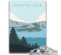 Jigsaw Puzzles for Adults 1000 Piece Puzzle Crater Lake Stress Reliever Difficult Challenge Is Ideal As Gifts for The Whole Family (size 38x26cm)