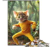 Jigsaw Puzzles for Adults 1000 Piece Puzzle Dancing Cat, Family Activity Enhance Love between Couples for Age 14+ (Size 50x75cm)