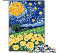 Jigsaw Puzzles for Adults 1000 Piece Puzzle Dandelion Under The Night Sky, for Educational Game Challenge Toy Enhance Memory for Age 14 (size 50x75cm)
