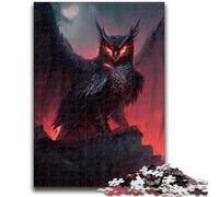 Jigsaw Puzzles for Adults 1000 Piece Puzzle Devil Owl Stress Reliever Difficult Challenge Is Ideal As Gifts for The Whole Family 50x75cm