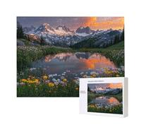 Jigsaw Puzzles for Adults 1000 Piece, Puzzle Educational Games, Challenging Puzzle Game for The Whole for Women, Gifts for Men, DIY Craft Puzzles for Home Decoration Gifts, Theme: Lakes Mountains C293