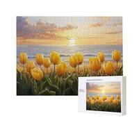 Jigsaw Puzzles for Adults 1000 Piece, Puzzle Educational Games, Challenging Puzzle Game for The Whole for Women, Gifts for Men, DIY Craft Puzzles for Home Decoration Gifts, Theme: Sea View Tulip C-251