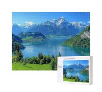 Jigsaw Puzzles for Adults 1000 Piece, Puzzle Educational Games, Challenging Puzzle Game for The Whole for Women, Gifts for Men, DIY Craft Puzzles for Home Decoration Gifts, Theme: Lakes Scenery C-287