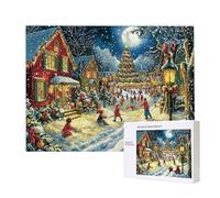 Jigsaw Puzzles for Adults 1000 Piece, Puzzle Educational Games, Challenging Puzzle Game for The Whole for Women, Gifts for Men, DIY Craft Puzzles for Home Decor Gifts, Theme: Christmas Snowscapes C708