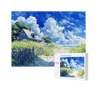 Jigsaw Puzzles for Adults 1000 Piece, Puzzle Educational Games, Challenging Puzzle Game for The Whole for Women, Gifts for Men, DIY Craft Puzzles for Home Decoration Gifts, Theme: Seaside Villa C-236