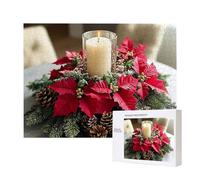 Jigsaw Puzzles for Adults 1000 Piece, Puzzle Educational Games, Challenging Puzzle Game for The Whole for Women, Gifts for Men, DIY Craft Puzzles for Home Decoration Gifts, Theme: Candle Pinecone C447