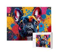 Jigsaw Puzzles for Adults 1000 Piece, Puzzle Educational Games, Challenging Puzzle Game for The Whole for Women, Gifts for Men, DIY Craft Puzzles for Home Decoration Gifts, Theme: French Bulldog C-180