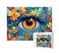 Jigsaw Puzzles for Adults 1000 Piece, Puzzle Educational Games, Challenging Puzzle Game for The Whole for Women, Gifts for Men, DIY Craft Puzzles for Home Decoration Gifts, Theme: Color Eyes C-74