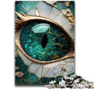 Jigsaw Puzzles for Adults 1000 Piece Puzzle Eye of The Jade Dragon Stress Reliever Difficult Challenge Enhance Love between Couples 26x38cm