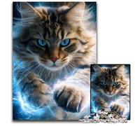 Jigsaw Puzzles for Adults 1000 Piece Puzzle Fantasy Cat Puzzle Learning Educational Toys,is Ideal As Gifts for The Whole Family for Ages 14+ 26X38CM