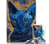 Jigsaw Puzzles for Adults 1000 Piece Puzzle Fantasy Cat,Stress Reliever Difficult Challenge Every Piece Is Unique - Challenging Family Fun Game (38x26cm)