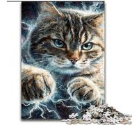 Jigsaw Puzzles for Adults 1000 Piece Puzzle Fantasy Cat, Toys Educational Games Stress Relieving Unique Home Decor And Gifts (Size 26x38cm)