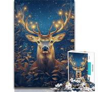 Jigsaw Puzzles for Adults 1000 Piece Puzzle Fantasy Deer,Family Game Stress Reliever Difficult Challenge Enhance Love between Couples (38x26cm)