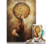 Jigsaw Puzzles for Adults 1000 Piece Puzzle Fantasy Fox,Help The Brain Exercise Addictive Toys to Cultivate Patience Artists Collection,Fine Art (75x50cm)