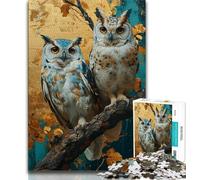 Jigsaw Puzzles for Adults 1000 Piece Puzzle Fantasy Owl,Educational Family Game Wall Decoration Unique Birthday And Xmas Gifts 38x26cm
