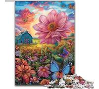 Jigsaw Puzzles for Adults 1000 Piece Puzzle Farm Flower Sea Learning Educational Toys Fun at Home Activities, Birthday Present,Travel Gifts 26x38cm