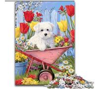 Jigsaw Puzzles for Adults 1000 Piece Puzzle Farm Puppy, Family Activity Enhance Love between Couples for Age 14+ (Size 26x38cm)