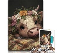 Jigsaw Puzzles for Adults 1000 Piece Puzzle Farm Yak,Stress Reliever Difficult Challenge Is Ideal As Gifts for The Whole Family 75x50cm