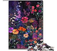 Jigsaw Puzzles for Adults 1000 Piece Puzzle Flower Collage, Toys Educational Games Stress Relieving Parent-child Interaction (Size 50x75cm)