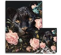 Jigsaw Puzzles for Adults 1000 Piece Puzzle Flowers Black Panther Cardboard Jigsaw Puzzles Learning Educational Toys,is Ideal As Gifts for The Whole Family for Ages 14+ 26X38CM