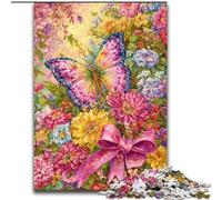 Jigsaw Puzzles for Adults 1000 Piece Puzzle Flowers Butterfly, Elephant Toy Intellectual Game Birthday Present, Gifts, Wall Art for Ages 14+ 26x38cm