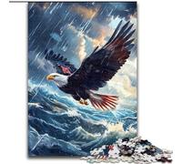 Jigsaw Puzzles for Adults 1000 Piece Puzzle Flying Eagle, Suitable for People Aged 14 And Above Challenging To Complete But Fun And Humorous Great Gift 50x75cm