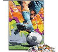 Jigsaw Puzzles for Adults 1000 Piece Puzzle Football Oil Painting, Educational Toys for Is Ideal As A Gift for The Whole Family for And 14 Years Old (Size 50x75cm)