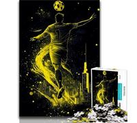 Jigsaw Puzzles for Adults 1000 Piece Puzzle Football Player,Stress Reliever Difficult Challenge Every Piece Is Unique - Challenging Family Fun Game (38x26cm)