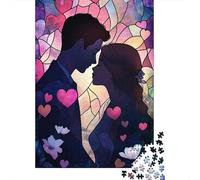 Jigsaw Puzzles for Adults 1000 Piece Puzzle for Teenager Art Happy Lovers Jigsaw Puzzle Wooden Jigsaw Gift Suitable Family Friends Puzzles 1000pcs (75x50cm)