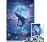 Jigsaw Puzzles for Adults 1000 Piece Puzzle Galaxy Whale,Help The Brain Exercise Addictive Toys to Cultivate Patience Artists Collection,Fine Art (75x50cm)
